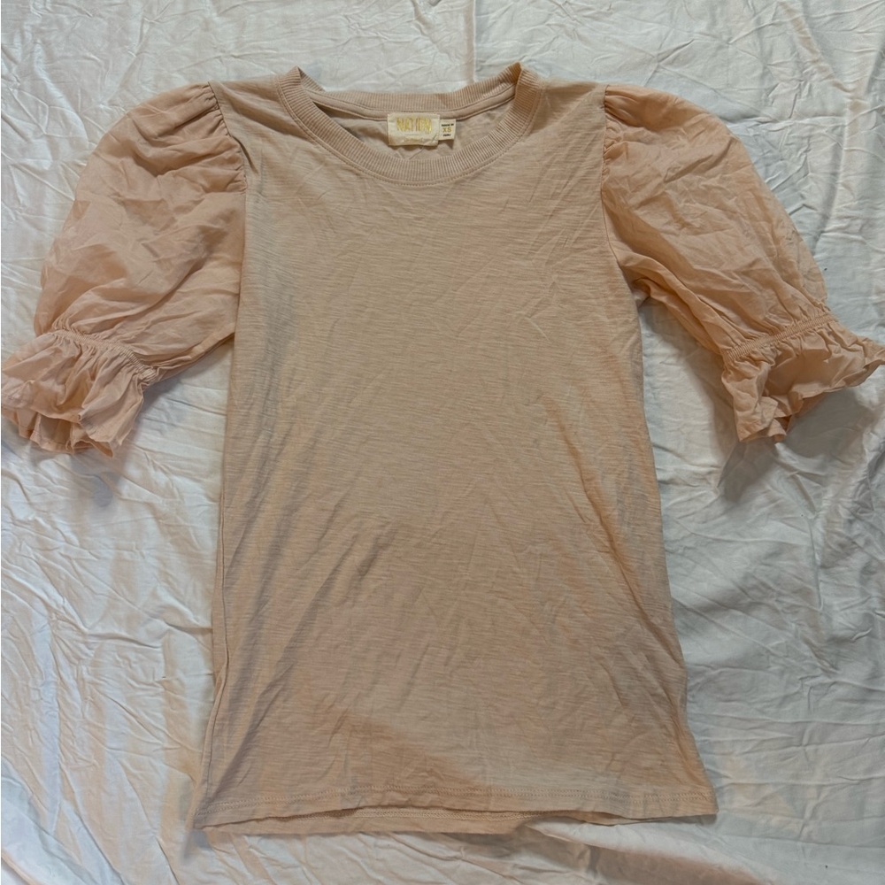 Nation Puff Sleeve Blouse in Cream
